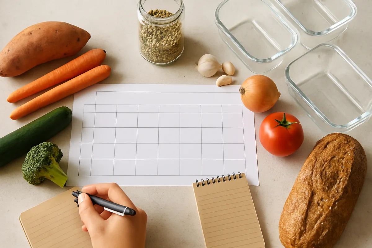 Pianificare i pasti della settimana senza costruire una dieta rigida